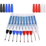 Shining house - marqueurs trou profond, 10pcs marqueur charpentier, stylo marqueur indélébile à pointe ... Shining house - marqueurs trou profond, 10pcs marqueur charpentier, stylo marqueur indélébile à pointe ...