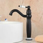 Shining house - mitigeur de lavabo bronze huil terminer un trou poignes simples salle de bain robinet ...