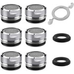 Shining house - mousseur robinet m24, 6 pices aerateur robinet economie eau avec filtre en acier inoxydable ...