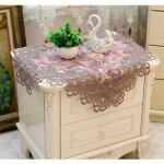 Shining house - nappe carre dcorative pour table de chevet, housse de protection contre la poussire, ...