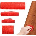 Shining house - peinture effet bois - 4 pi�ces outil de grain de bois - bois outil � grain de bois - ...