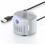 Shining house - pompe de fontaine  eau pour chat avec lumire led, ultra silencieuse, longue dure de ...