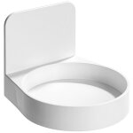Shining house - porte distributeur savon mural blanc - 2 pieces support de distributeur de bouteille ...