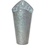 Shining house - pot de fleurs mural rustique en mtal galvanis, dcoration murale  suspendre, vase ...