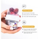 Shining house pot  yaourt  emporter 150 ml + 150 ml, tasse  crales avec cuillre pliable, capsule ...