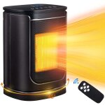 Shining house - radiateur soufflant cramique 1500w avec tlcommande ? salle de bain