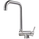 Shining house - robinet de cuisine rabattable , mitigeur evier repliable en acier inoxydable devant fentre, ...