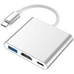 Shining house - station d'accueil de cble type - c vers hdmi + usb hd convertisseur de cble adaptateur ...