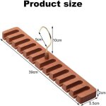 Support de ceinture, porte - cravates, crochet de ceinture en bois, organisateur de ceinture, avec 12 ...