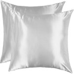 Shining house - taie d'oreiller satin 60x60 lot de 2 lisse elégant housse oreiller carré fermeture eclair ... Shining house - taie d'oreiller satin 60x60 lot de 2 lisse elégant housse oreiller carré fermeture eclair ...