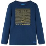 T - shirt enfants manches longues bleu marine 92