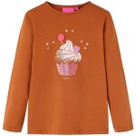 T - shirt enfants à manches longues cognac 104 T - shirt enfants à manches longues cognac 104