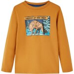 T - shirt enfants  manches longues ocre fonc 92