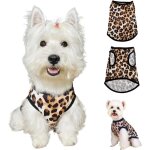 T - shirt d'�t� pour chien, imprim�, respirant, mignon, sans manches, pour petits et moyens chiens et ...