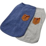 T - shirt minimalist pour chien, vêtements pour chat, bleu et gris, coton pour mini - chien, petit chien ... T - shirt minimalist pour chien, vêtements pour chat, bleu et gris, coton pour mini - chien, petit chien ...