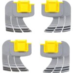 Lot de 4 brosses  rcurer cyclone centrifuge r0714400 pour nettoyeur de piscine zodiac mx8 mx6 elite ...