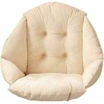 Shmshng - 40x40x48cm coussin de chaise avec dossier sige coquille fauteuil velours douillet elastique ...