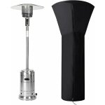Shmshng - housse pour parasol chauffant, housses de chauffage extérieur imperméable rond noir, protection ... Shmshng - housse pour parasol chauffant, housses de chauffage extérieur imperméable rond noir, protection ...