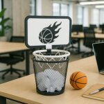 Shop - story - mini panier de basket pour bureau ou chambre � clipser sur poubelle jeu amusant avec ballon ...