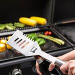 Spatule multifonctions en inox 35 cm ? outil 5 en 1 pour barbecue