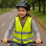 Shop - story - veste fluo sans manches enfant taille unique 8 � 12 ans avec bandes r�fl�chissantes 51 ...