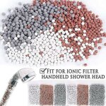 Shower beads kit 6 months refill shower filter for anti limescale shower head, ball shower, anti limescale ...