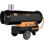 Sial chauffage soufflant indirect au fioul 40 kw - volume d'air 2000 m / h - chauffage de chantier - ...
