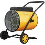 Sial industriel radiateur lectrique - 15kw chauffage soufflant - pour chantier, atelier ou garage (jaune) ...