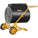 Sial industriel radiateur lectrique - 30kw chauffage soufflant - pour chantier, atelier ou garage (noir) ...