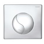 Siamp - plaque ue de commande yin yang, double volume, chrome brillant ref. 31185310