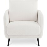Sicaan - fauteuil design emma bouclette blanc