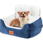 Mophornsiège auto pour chien, charmant rehausseur pour chien pour voiture, design à dossier haut, poche ... Mophornsiège auto pour chien, charmant rehausseur pour chien pour voiture, design à dossier haut, poche ...