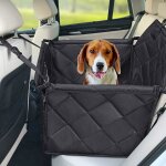 Si�ge auto pour chien avec c�t�s robustes et ceinture de s�curit� pour chien, housse si�ge auto pour ...