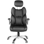 Sige de bureau pivotant fauteuil ergonomique avec accoudoirs pliables pitement en toile en nylon charge ...