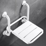 Si�ge de douche mural rabattable, si�ge de salle de bain de s�curit� chaise de douche strapontin mural ...
