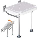 Siege de douche mural rabattable, tabouret de douche antid�rapant pour personnes �g�es, femme enceintes, ...