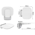 Siege de douche mural rabattable?tabouret de douche pliable mural?chaise de douche antid�rapante pour ...