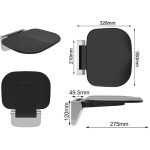 Siege de douche mural rabattable?tabouret de douche pliable mural?chaise de douche antid�rapante pour ...