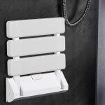Si�ge de douche mural repliable / rabattable salle de bain, planche pour baignoire orthop�dique si�ge ...