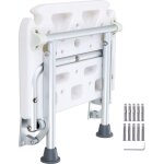 Mophorn - si�ge de douche pliable en pe 15, 7'' x 14, 8'' d�pli�, banc de douche pliable � fixation murale ...
