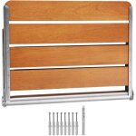 Mophorn sige de douche pliable en teck mophorn, 20, 9 x 16 po dpli, banc de douche pliable  fixation ...