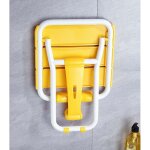 Si�ge de douche pliant en aluminium recouvert d'�poxy jaune, si�ge de douche pliant de s�curit� pour ...