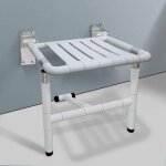 Si�ge de douche rabattable mural, adulte si�ge de douche pour personne handicap�e chaise de douche pliable, ...