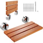 Vevor - siege de douche rabattable en teck, 51 x 33, 5 cm deplie, banc de douche a fixation murale, capacite ...