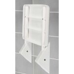 Si�ge de douche repliable secura , certifi� t�v / gs, gain de place , capacit� 120 kg , plastique abs ...