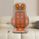 Si�ge de massage shiatsu � compression d'air, coussin avec massage par p�trissage, rouleaux et vibrations, ...