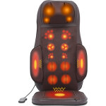 Si�ge de massage shiatsu � compression d'air, coussin avec massage par p�trissage, rouleaux et vibrations, ...