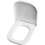 Sige de toilette carr court, blanc sige de toilette  double bouton, sige de toilette en ure - formaldhy ...