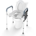 Mophorn si�ge de toilette sur�lev� r�glage de la hauteur � 7 positions 19, 3  - 25, 2  capacit� de poids ...