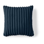 Lisa design - sierra - coussin - en fausse fourrure ctel - 50x50 cm - bleu ardoise